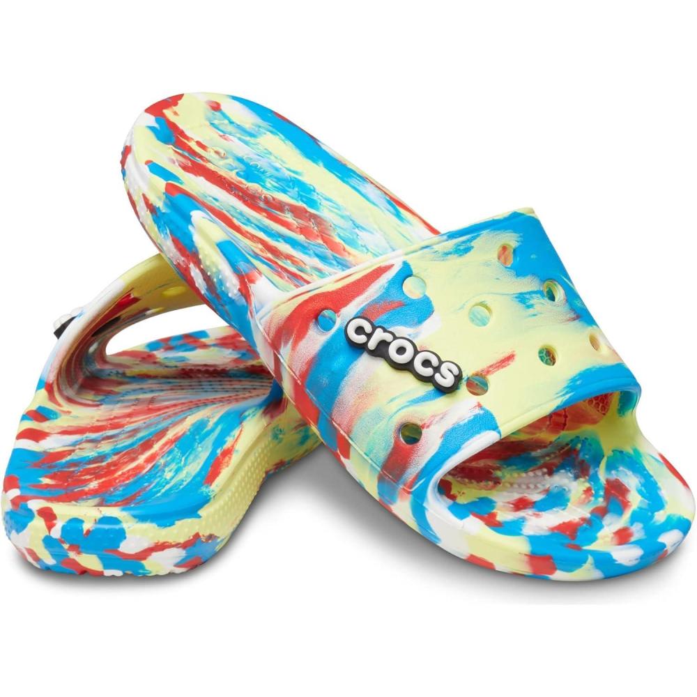 image:imageCrocs Unisex Adult Graphic Slide SandalSulphurMulti