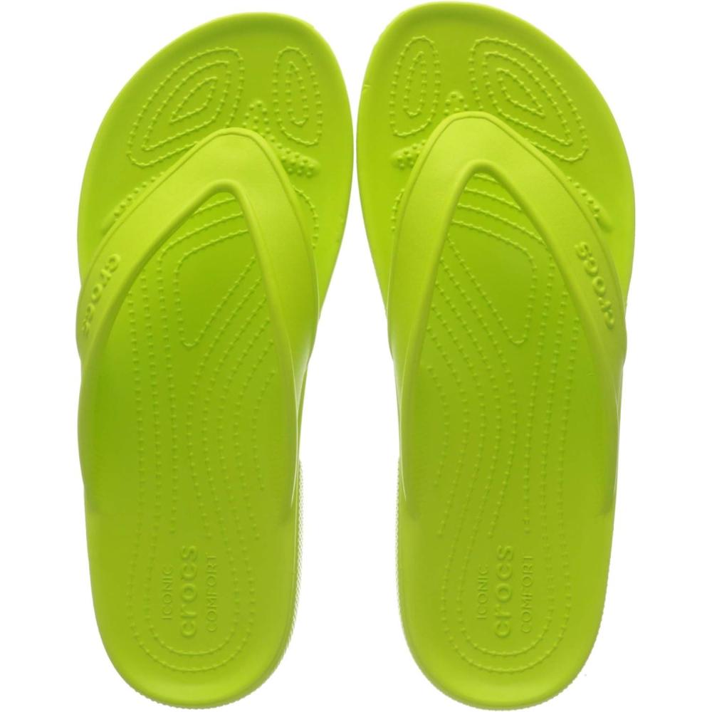 image:imageCrocs Womens Classic II FlipFlop SandalsLime Punch