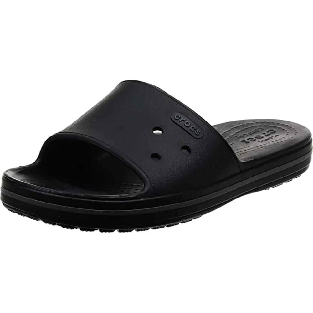image:imageCrocs unisexadult Crocband III Slide SandalsBlackGraphite