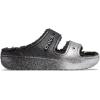 Crocs Classic Cozzzy Sandals(Black/Silver Glitter)