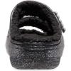 Crocs Classic Cozzzy Sandals(Black/Silver Glitter)