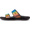 Crocs Men’s Classic Slide Sandals(Black/Spray Dye)