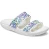 Crocs Men’s Classic Slide Sandals(White/Multi Butterfly)