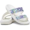 Crocs Men’s Classic Slide Sandals(White/Multi Butterfly)