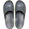 Crocs Unisex Adult Bayaband Slide Sandals(Slate Grey/Lime Punch)