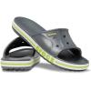 Crocs Unisex Adult Bayaband Slide Sandals(Slate Grey/Lime Punch)