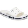 Crocs Unisex Adult Bayaband Slide Sandals(White/Navy)