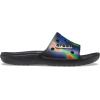 Crocs Unisex Adult Classic Graphic Slide Sandal(Black/Navy)