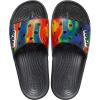 Crocs Unisex Adult Classic Graphic Slide Sandal(Black/Navy)