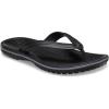 Crocs Unisex Adult Crocband Flip Flop Sandal(Black Slate Grey)