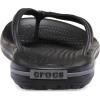 Crocs Unisex Adult Crocband Flip Flop Sandal(Black Slate Grey)