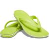 Crocs Unisex Adult Crocband Flip Flop Sandal(Lime Punch/White)
