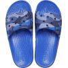 Crocs Unisex Adult Graphic Slide Sandal(Blue Bolt/Multi Camo Redux)