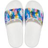 Crocs Unisex Adult Graphic Slide Sandal(White/Bubble Block)