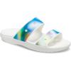 Crocs Unisex-Adult Classic Tie Dye Two-Strap Sandals, Solar Rainbow, 7 Men/9 Women