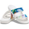 Crocs Unisex-Adult Classic Tie Dye Two-Strap Sandals, Solar Rainbow, 7 Men/9 Women