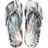 Crocs Unisex’s Classic Flip Flops(Black/White)
