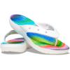 Crocs Unisex’s Classic Flip Flops(White/Multi)