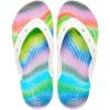 Crocs Unisex’s Classic Flip Flops(White/Multi)
