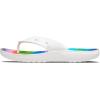 Crocs Unisex’s Classic Flip Flops(White/Multi)
