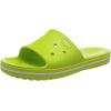 Crocs unisex-adult Crocband III Slide Sandals(Lime Punch White)