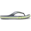 Crocs Unisex Adult Bayaband Slide Sandals(Slate Grey Lime Punch)