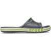 Crocs Unisex Adult Bayaband Slide Sandals(Slate Grey/Lime Punch)