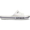 Crocs Unisex Adult Bayaband Slide Sandals(White/Navy)
