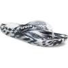 Crocs Unisex’s Classic Flip Flops(Black/White)