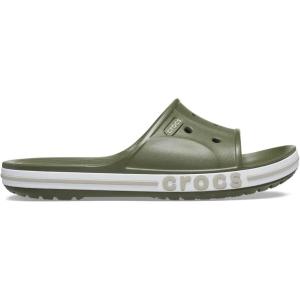Crocs Unisex Adult Bayaband Slide Sandals(Army Green/Cobblestone)