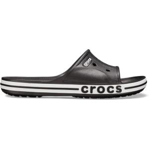 Crocs Unisex Adult Bayaband Slide Sandals(Black/White)