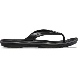 Crocs Unisex Adult Crocband Flip Flop Sandal(Black Slate Grey)