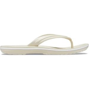 Crocs Unisex Adult Crocband Flip Flop Sandal(Bone)