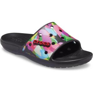 Crocs Unisex Adult Graphic Slide Sandal(Black/Multi)