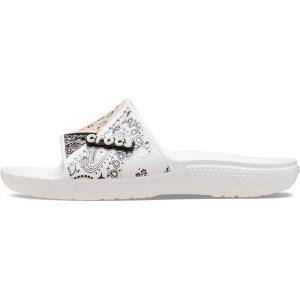 Crocs Unisex Adult Graphic Slide Sandal(Chai/White)