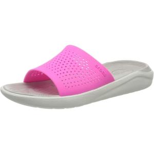 Crocs Unisex LiteRide Slide(Pink Electric Pink Almost White 6qv)