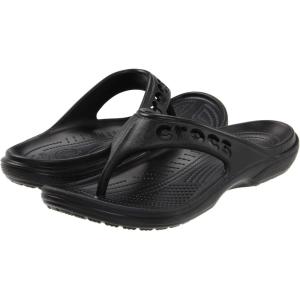 Crocs Women’s Baya Flip Sandals(Black)