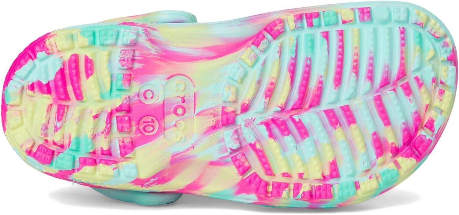 image:imageCrocs UnisexChild Classic Watercolor Marbled ClogAquamarineMulti