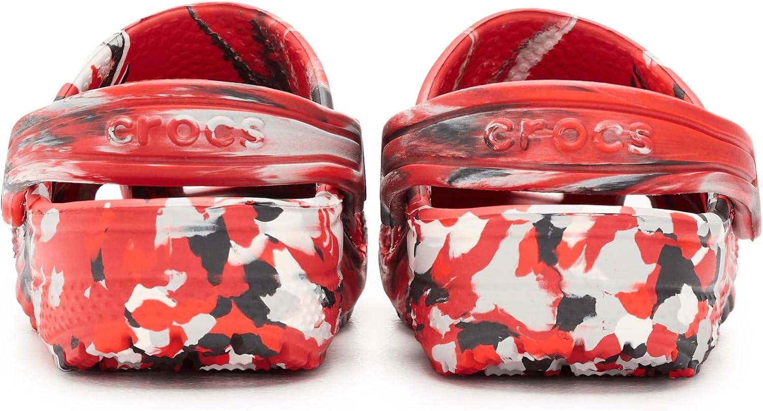 image:imageCrocs UnisexChild Classic Watercolor Marbled ClogFlameMulti