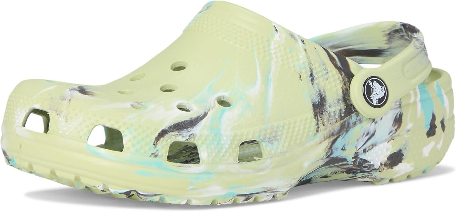 image:imageCrocs UnisexChild Classic Watercolor Marbled ClogFrothy GreenMulti