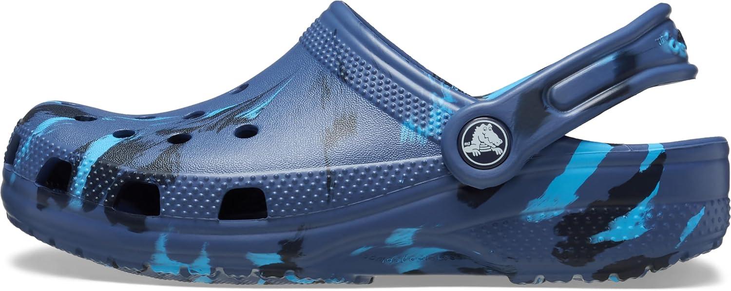 image:imageCrocs UnisexChild Classic Watercolor Marbled ClogNavyMulti