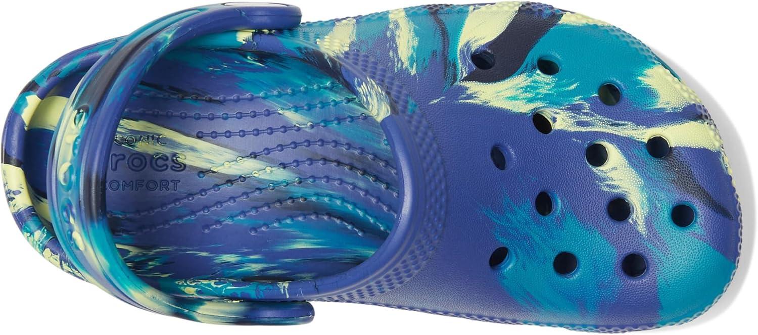 image:imageCrocs UnisexChild Classic Watercolor Marbled ClogNavyTurbo Teal