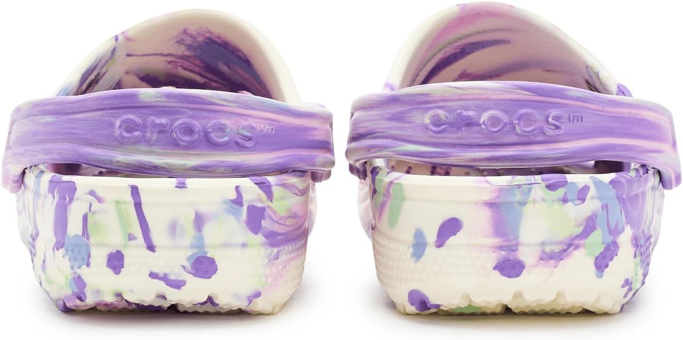 image:imageCrocs UnisexChild Classic Watercolor Marbled ClogPurpleMulti Glow