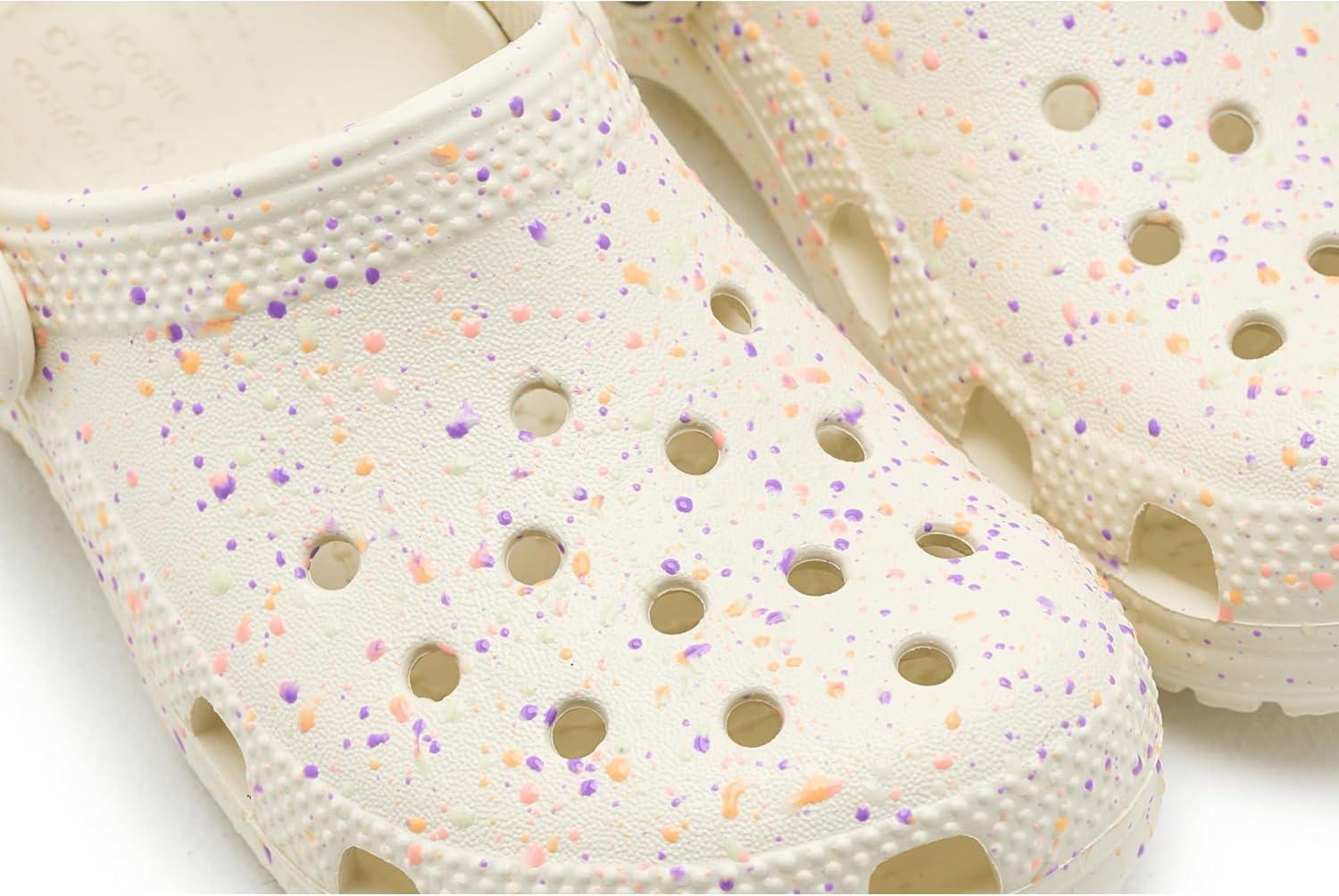 image:imageCrocs UnisexChild Classic Watercolor Marbled ClogSummit WhiteMulti Glow