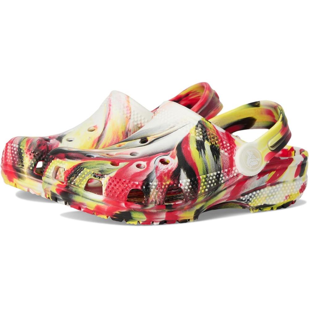 image:imageCrocs UnisexChild Classic Watercolor Marbled ClogVarsity RedMulti