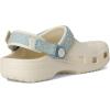 Classic Denim Floral Backstrap Clogs (Little Kid/Big Kid)(Summit White)