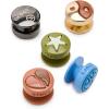 Crocs Jibbitz Girls’ Favorites Shoe Charm Packs(Metallic Icons)