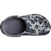 Crocs Unisex-Child Classic Graphic Clog(Black/Grey)