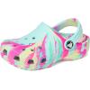 Crocs Unisex-Child Classic Watercolor Marbled Clog(Aquamarine/Multi)