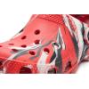 Crocs Unisex-Child Classic Watercolor Marbled Clog(Flame/Multi)